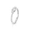 Anello Donna Trilogy Igold In Oro Bianco 9 Kt E Zirconi Bianchi