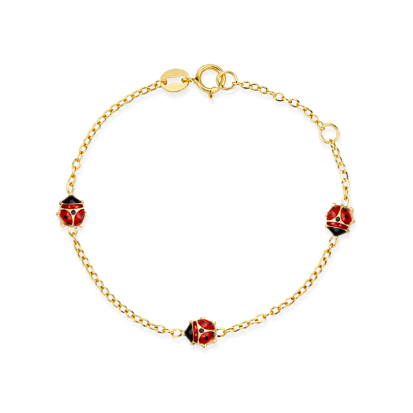 Bracciale Bambina Igold In Oro Giallo 9 Kt E Coccinelle