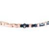 Bracciale Uomo Maserati In Acciaio Rosato E Ceramica Blu 4 Verre Gioielli - l'istituzione del gioiello