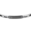 Bracciale Uomo Maserati In Acciaio Silver Con Ceramica Nera 3 Verre Gioielli - l'istituzione del gioiello