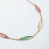 Collana Donna Girocollo Boccadamo In Bronzo Placcato Oro Giallo E Cristalli Multicolore 4 Verre Gioielli - l'istituzione del gioiello