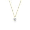 Collana Donna Punto Luce Igold In Oro Giallo 9 Kt E Zircone Bianco