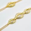 Collana Lunga Donna Boccadamo In Bronzo Placcato Oro Giallo E Cristalli Bianchi 3 Verre Gioielli - l'istituzione del gioiello