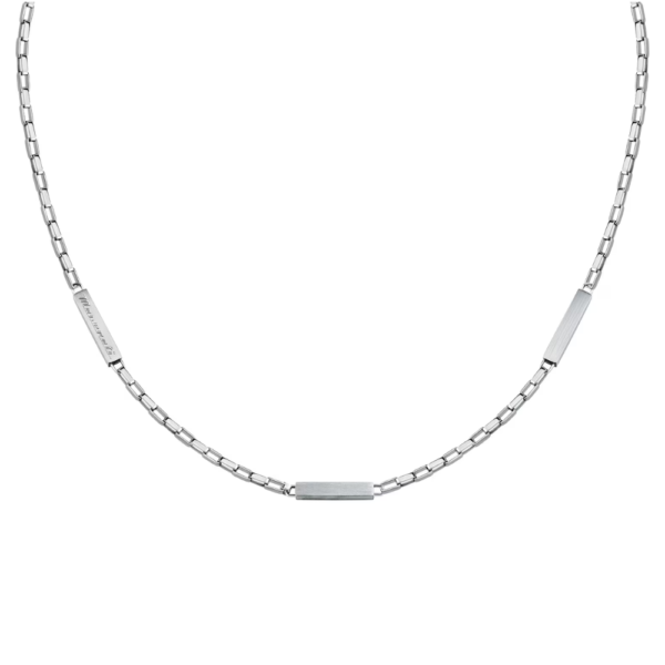 Collana Uomo Maserati In Acciaio Silver Iconic