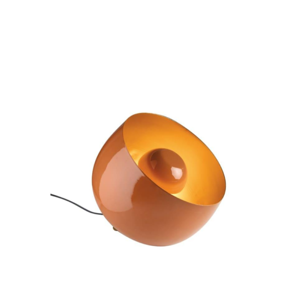 Lampada Da Terra L'Oca Nera In Metallo Arancione