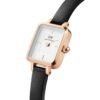 Orologio Donna Daniel Wellington In Acciaio Rosato E Pelle Nera Quadro Mini 6 - Verre Gioielli Orologio Donna Daniel Wellington In Acciaio Rosato E Pelle Nera Quadro Mini 2 Verre Gioielli - l'istituzione del gioiello