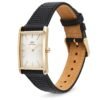 Orologio Uomo Daniel Wellington In Acciaio Dorato E Pelle Nera Bound Guilloché 3 Verre Gioielli - l'istituzione del gioiello