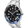 Orologio Uomo Daniel Wellington In Acciaio Silver E Ceramica Iconic Link Gmt 2 Verre Gioielli - l'istituzione del gioiello