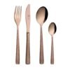 Set 24 Posate Pozzi Milano In Acciaio Rosato E Martellato 1 - Verre Gioielli Set 24 Posate Pozzi Milano In Acciaio Rosato E Martellato