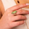 Anello Donna Boccadamo In Bronzo Placcato Oro Giallo E Cristallo Verde 5 - Verre Gioielli Anello Donna Boccadamo In Bronzo Placcato Oro Giallo E Cristallo Verde 1 Verre Gioielli - l'istituzione del gioiello