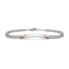Bracciale Bimbo Nanan In Argento 925 Doppio Filo Con Targhetta Personalizzabile