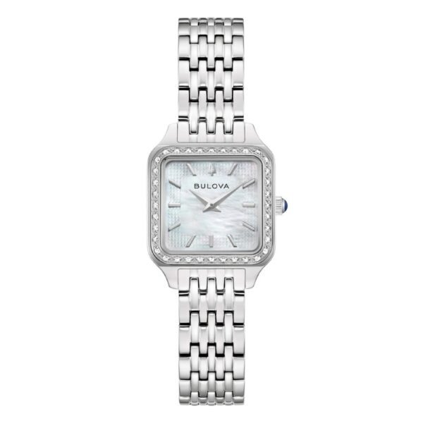 Orologio Donna Bulova Classic Lady Solo Tempo In Acciaio Silver E Diamanti