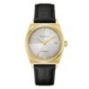 Orologio Uomo Bulova Automatico Frank Sinatra In Acciaio Dorato E Pelle Nera