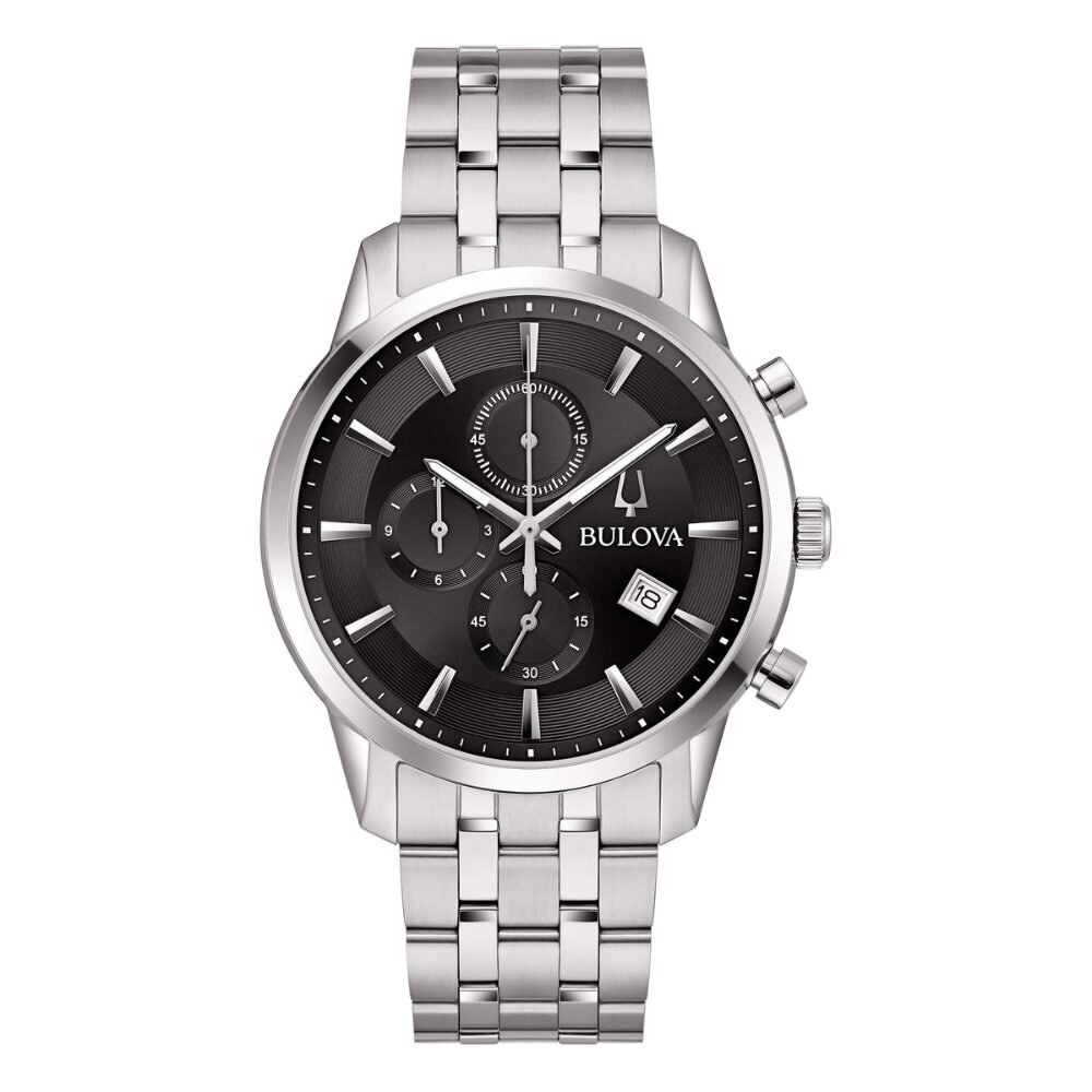 Orologio Uomo Bulova Cronografo Sutton Chrono In Acciaio Silver