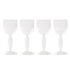 Set 4 Calici Vino Bianco Zafferano Dorico In Vetro Trasparente 2 - Verre Gioielli Set 4 Calici Vino Bianco Zafferano Dorico In Vetro Trasparente