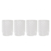 Set 4 Tumbler Isolano Impilabile Zafferano In Vetro Traparente Borosilicato