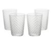 Set 4 Tumbler Mixology Veneziano Zafferano In Vetro Trasparente Borosilicato