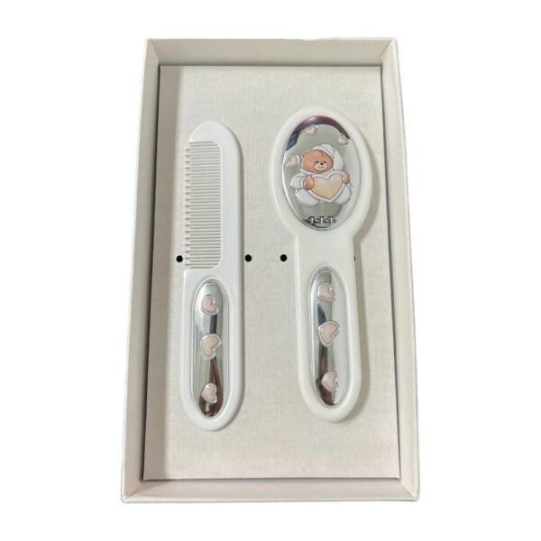 Set Bimbi Spazzola E Pettine Nanan Con Argento 925 E Orsetto