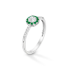 Anello Donna Igold In Oro Bianco 9 Kt Con Zirconi Bianchi E Verdi 1 - Verre Gioielli Anello Donna Igold In Oro Bianco 9 Kt Con Zirconi Bianchi E Verdi