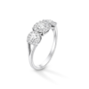 Anello Donna Igold Trilogy In Oro Bianco 9 Kt E Zirconi Bianchi
