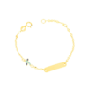Bracciale Bambino Igold In Oro Giallo 9 Kt Con Aeroplanino Blu