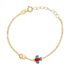 Bracciale Bambino Igold In Oro Giallo 9 Kt Con Aeroplanino Colorato