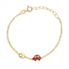 Bracciale Bambino Igold In Oro Giallo 9 Kt Con Macchinina Rossa