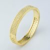 Bracciale Donna Bangle Boccadamo In Bronzo E Placcatura Oro Giallo Con Zirconi Bianchi 3 Verre Gioielli - l'istituzione del gioiello
