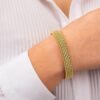 Bracciale Donna Bangle Boccadamo In Bronzo E Placcatura Oro Giallo Con Zirconi Bianchi 2 Verre Gioielli - l'istituzione del gioiello
