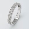 Bracciale Donna Bangle Boccadamo In Bronzo Rodiato E Zirconi Bianchi 1 Verre Gioielli - l'istituzione del gioiello