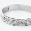 Bracciale Donna Bangle Boccadamo In Bronzo Rodiato E Zirconi Bianchi 3 Verre Gioielli - l'istituzione del gioiello