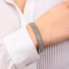 Bracciale Donna Bangle Boccadamo In Bronzo Rodiato E Zirconi Bianchi 2 Verre Gioielli - l'istituzione del gioiello