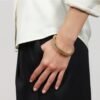Bracciale Donna Bangle Unoaerre In Ottone Dorato Tubogas 2 Verre Gioielli - l'istituzione del gioiello