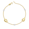 Bracciale Donna Igold In Oro Giallo 9 Kt E Zirconi Bianchi