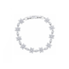 Bracciale Donna Ottaviani In Bronzo Rodiato Con Cristalli Bianchi A Fiore 1 - Verre Gioielli Bracciale Donna Ottaviani In Bronzo Rodiato Con Cristalli Bianchi A Fiore