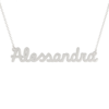 Collana Donna Con Nome Alessandra In Acciaio Silver Magic In The Moonlight 4 - Verre Gioielli Collana Donna Con Nome Alessandra In Acciaio Silver Magic In The Moonlight