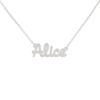 Collana Donna Con Nome Alice In Acciaio Silver Magic In The Moonlight 4 - Verre Gioielli Collana Donna Con Nome Alice In Acciaio Silver Magic In The Moonlight
