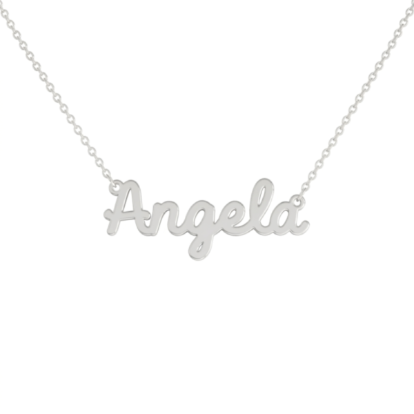 Collana Donna Con Nome Angela In Acciaio Silver Magic In The Moonlight