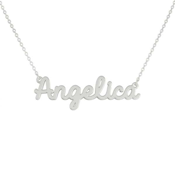 Collana Donna Con Nome Angelica In Acciaio Silver Magic In The Moonlight
