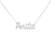 Collana Donna Con Nome Anita In Acciaio Silver Magic In The Moonlight 1 - Verre Gioielli Collana Donna Con Nome Anita In Acciaio Silver Magic In The Moonlight