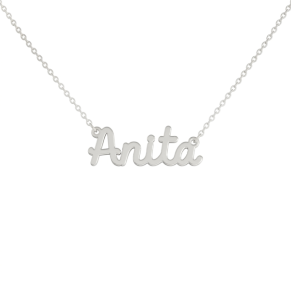 Collana Donna Con Nome Anita In Acciaio Silver Magic In The Moonlight 3 - Verre Gioielli Collana Donna Con Nome Anita In Acciaio Silver Magic In The Moonlight