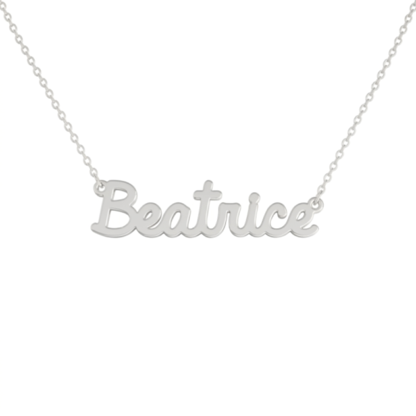 Collana Donna Con Nome Beatrice In Acciaio Silver Magic In The Moonlight
