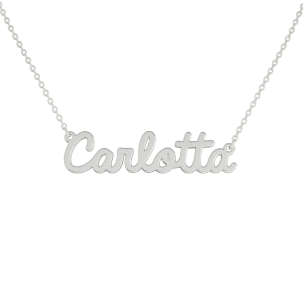 Collana Donna Con Nome Carlotta In Acciaio Silver Magic In The Moonlight