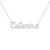 Collana Donna Con Nome Caterina In Acciaio Silver Magic In The Moonlight 4 - Verre Gioielli Collana Donna Con Nome Caterina In Acciaio Silver Magic In The Moonlight