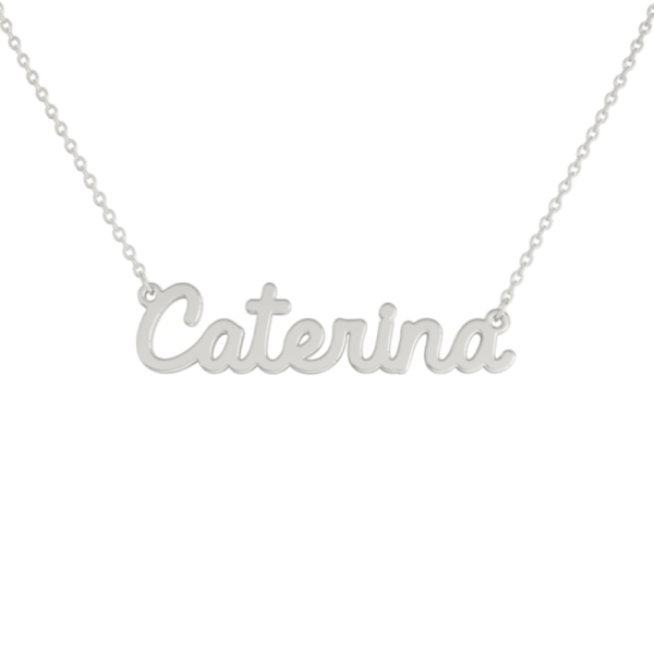 Collana Donna Con Nome Caterina In Acciaio Silver Magic In The Moonlight