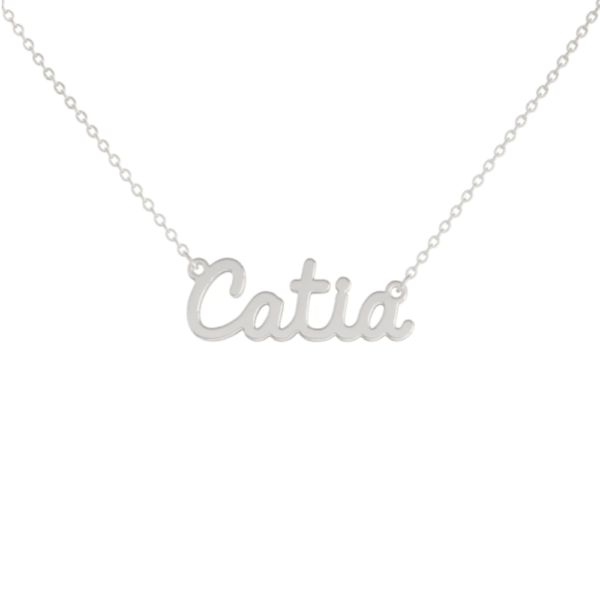 Collana Donna Con Nome Catia In Acciaio Silver Magic In The Moonlight