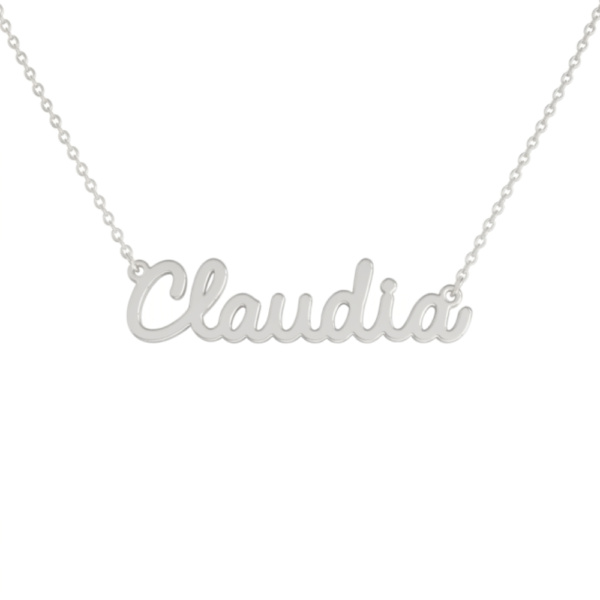 Collana Donna Con Nome Claudia In Acciaio Silver Magic In The Moonlight