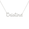 Collana Donna Con Nome Cristina In Acciaio Silver Magic In The Moonlight 1 - Verre Gioielli Collana Donna Con Nome Cristina In Acciaio Silver Magic In The Moonlight