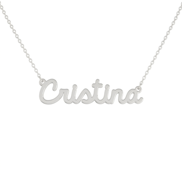 Collana Donna Con Nome Cristina In Acciaio Silver Magic In The Moonlight