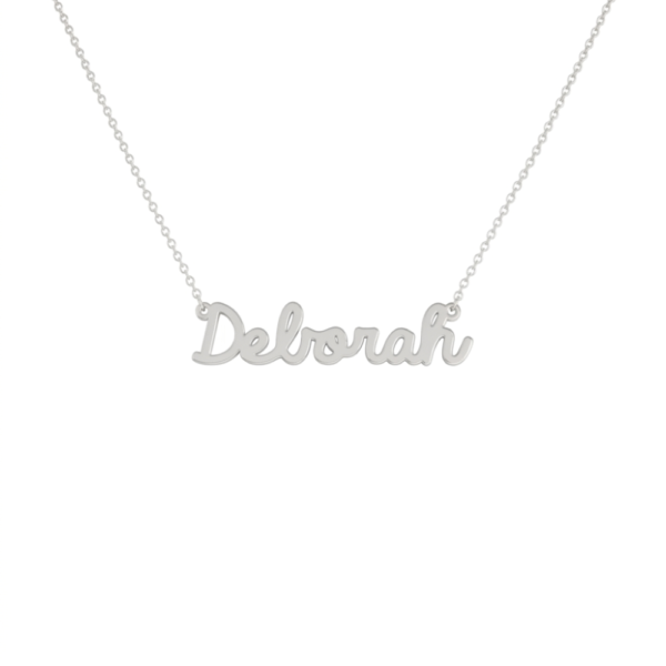 Collana Donna Con Nome Deborah In Acciaio Silver Magic In The Moonlight